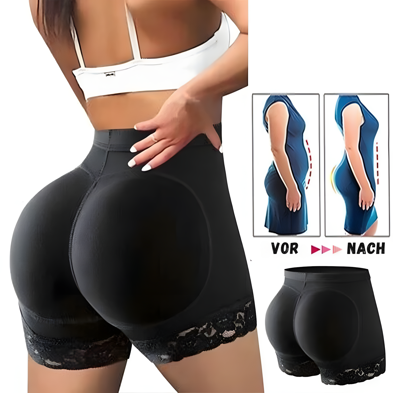 RundLift 360 – Po-Up Shorts mit Gesäßpolsterung und Hebeeffekt