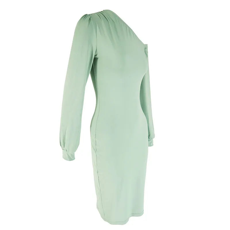 Verona Élan – Figurbetontes One-Shoulder Midikleid